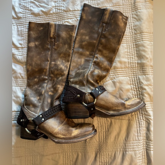 Free Bird Timber Brown Leather Knee-High Boots - Picture 3 of 9